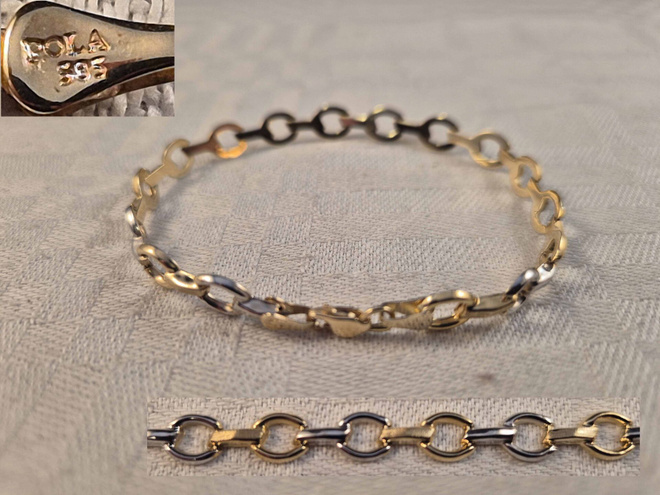 Ranneketju, 14K, 18 cm, 6,5 mm, 4,0 g