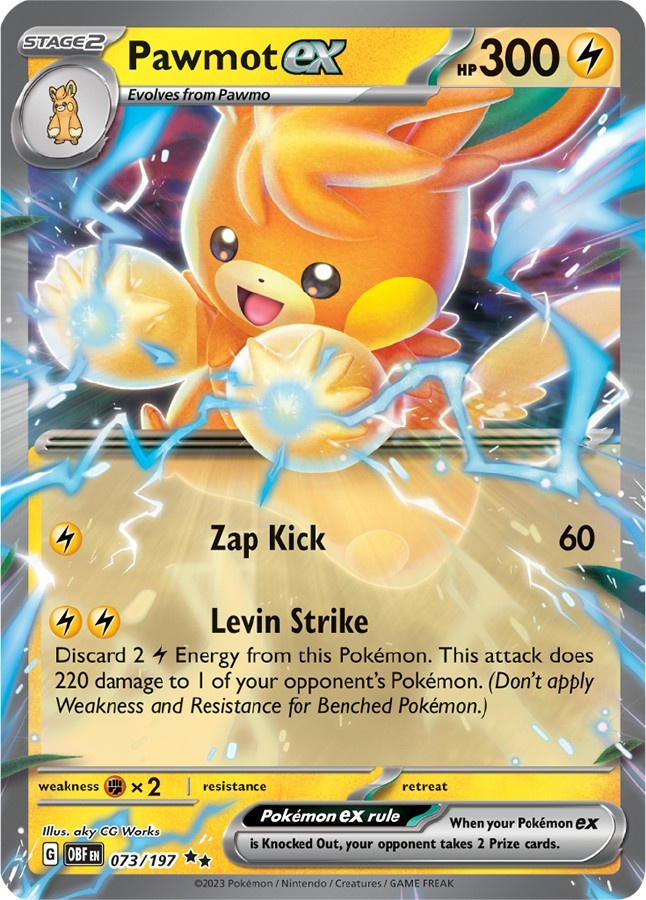 Pawmot ex 073/197 - Obsidian Flames - NM/M