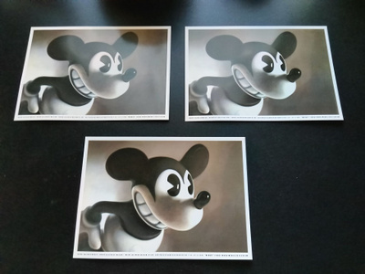 Mickey taidekortti x 3