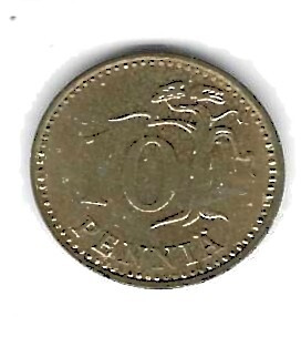 1969 10 PENNIÄ KOLIKKO KÄYTETTY