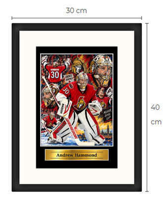 Uusi Andrew Hammond Ottawa NHL art print Limited Edition