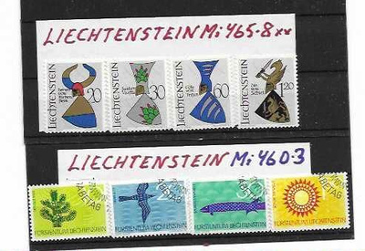 LIECHTENSTEIN Mi 465-8** 460-3