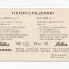 Purkkakuva Hellas TIETOKILPA-JENKKI n:o 85 ILMAILU - pikkukuva 2