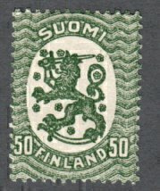 1921/25 50 penniä, postituore, ei vesileimaa, erä 1