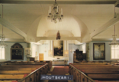 KIRKKOKORTTI - HOUTSKARIN KIRKKO - SISÄKUVA