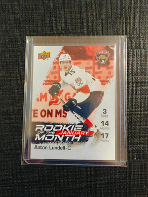 Anton Lundell - 21-22 UD Game Dated Moments Rookie /499