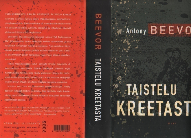 Beevor, Antony: Taistelu Kreetasta, WSOY 2004, 1.p, skp., K4