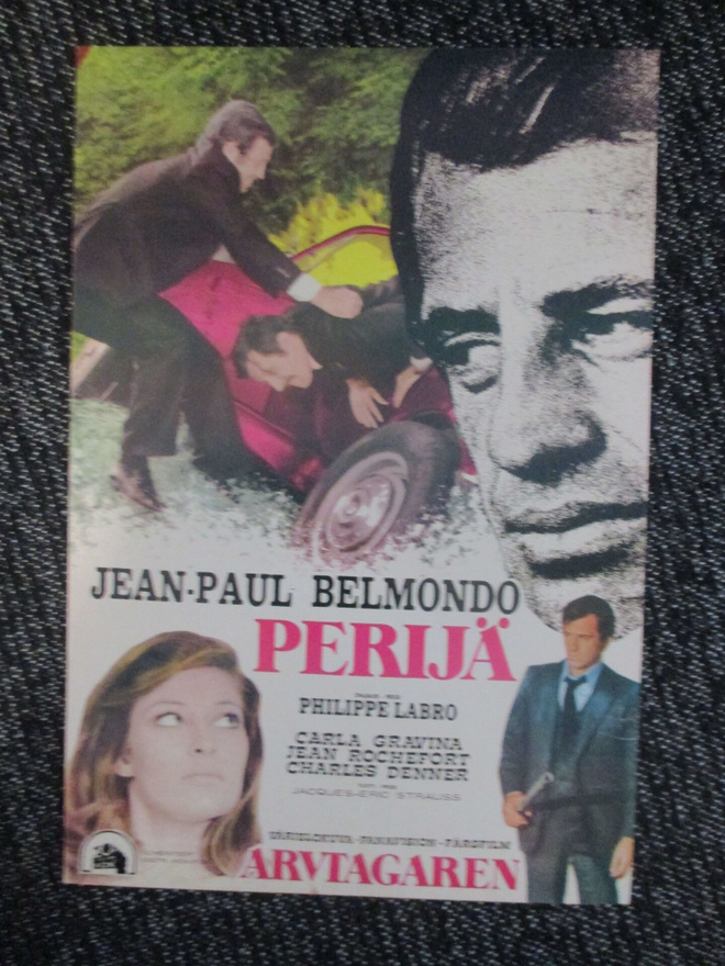 Perijä (1973) - vanha elokuvajuliste - Jean-Paul Belmondo