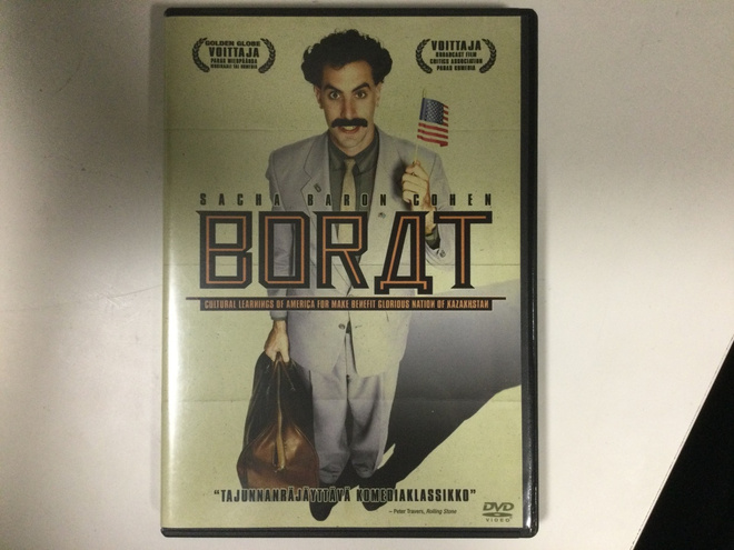 BORAT   (2006)     DVD.   tätä hauskempaa ei ole!