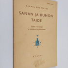 Rafael Koskimies : Sanan ja runon taide : Lyhyt runousopp... - pikkukuva 1