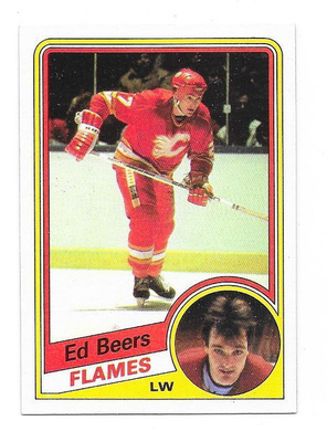1984-85 Topps #24 Ed Beers Calgary Flames