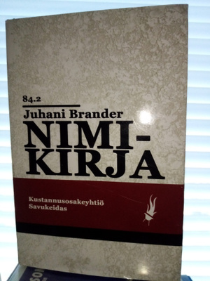 BRANDER :  Nimikirja ( SIS POSTIKULU)