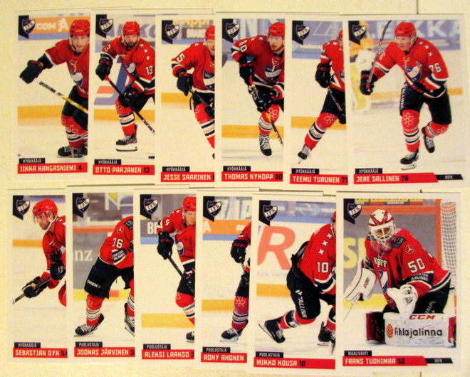 Cardset 2019-20 HIFK II sarja 1-12 teamset
