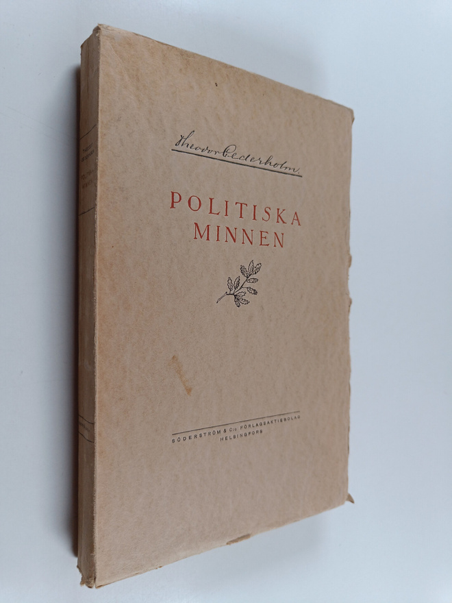 Theodor Cederholm : Politiska minnen