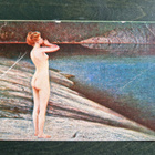 Vintage taide postikortti alastomuus 1930-40-.paul heckscher - pikkukuva 1