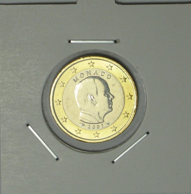 2007 Monaco 1 euro Prince Albert kulkematon