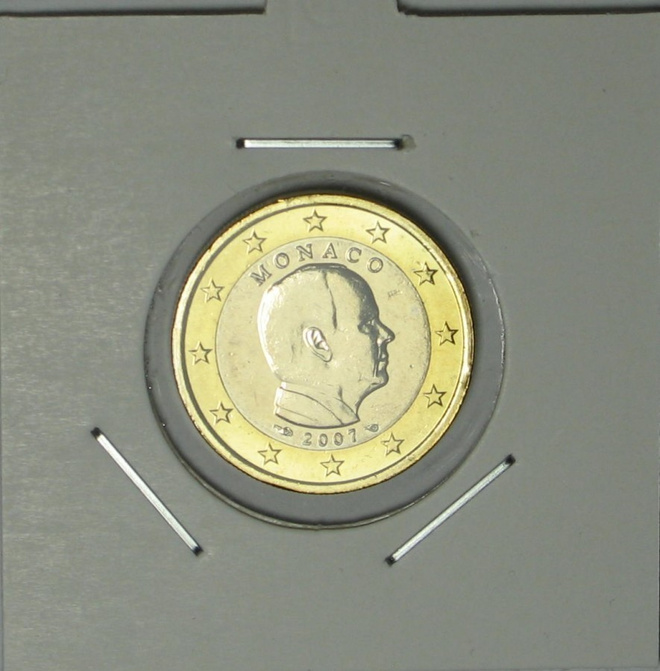 2007 Monaco 1 euro Prince Albert  kulkematon