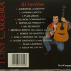 Tony Carreira • Ai Destino CD - pikkukuva 3