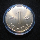 1 markka 1956 - kullattu replika - pikkukuva 1