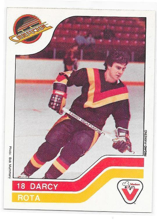 1983-84 Vachon #115 Darcy Rota Vancouver Canucks