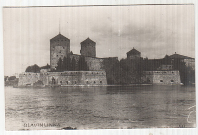 Olavinlinna savonlinna valokuvakortti.