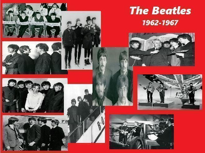 THE BEATLES --1962->1967--  valokuvasetti 10kpl 9cm x 13cm