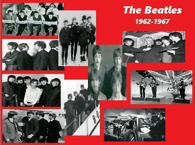 THE BEATLES --1962->1967--  valokuvasetti 10kpl 9cm x 13cm