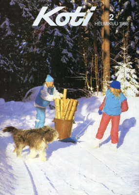 Koti n:o 2 1988 Kirsi Hannola. Koejuustolassa. Tavoitteena