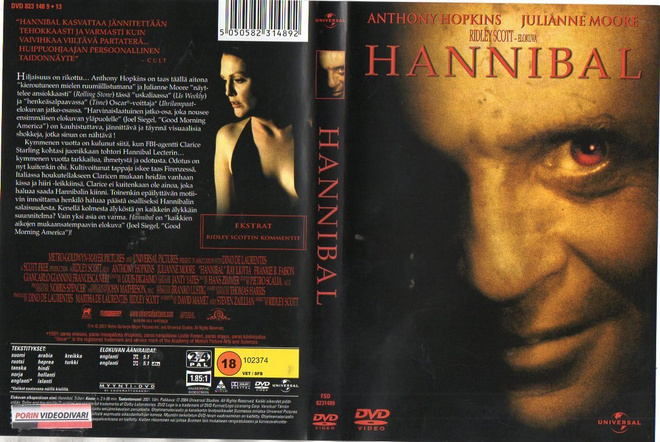 Hannibal	(2 419)	K	-FI-	DVD	suomik.		anthony hopkins	2000	2h