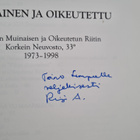 Reijo Ahtokari : Muinainen ja oikeutettu : Suomen muinais... - pikkukuva 2