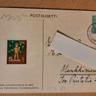 Martta Wendelin,  Hy 327 R1, kulkenut 1956, joulumerkki - pikkukuva 2