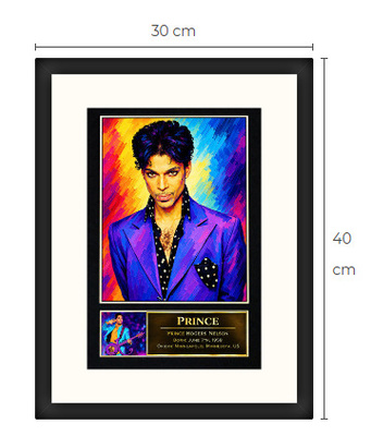 Uusi Prince art print kehystetty 30 cm x 40 cm
