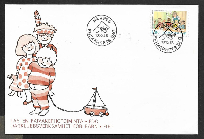 Närpes - Frimärkets dag 10.10.1988