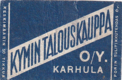 Karhula. Kymin Talouskauppa  Oy   b607