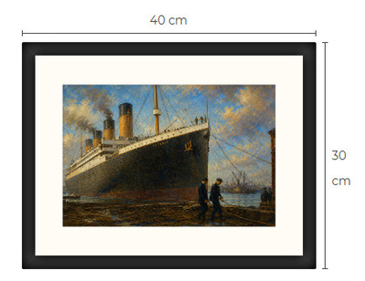 Uusi RMS Titanic art print 30 cm x 40 cm