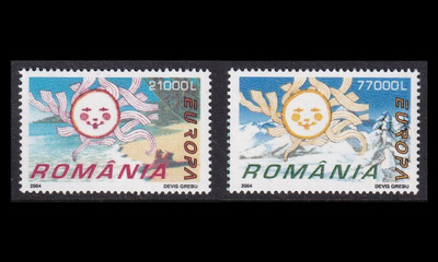 Romania 5822-3 ** Europa loma (2004)