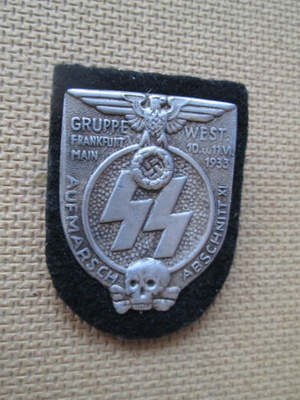 Reich: SS-merkki "Gruppe West 1933" replika