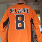 Teemu Selänteen Anaheim Ducks gameworn pelipaita - pikkukuva 1