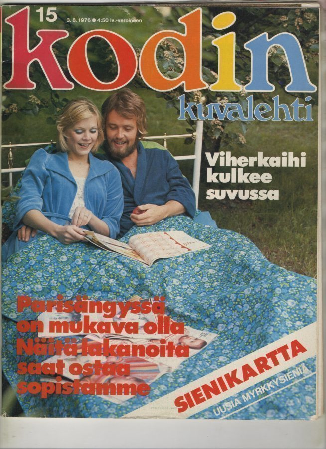 Kodin Kuvalehti n:o 15 1976 Juoksija Pekka Päivärinta & perh