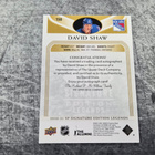 David Shaw 2020-21 SP Legends Auto - pikkukuva 2