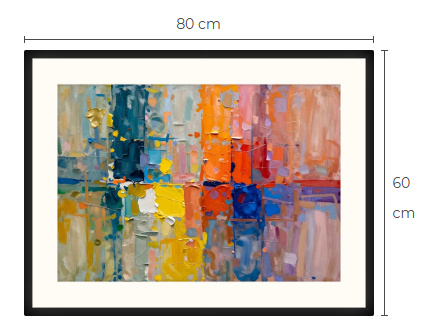 Uusi uniikki abstrakti art print taulu 60 cm x 80 cm