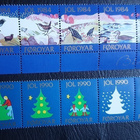 Fär-saaret: 2 x 5 postimerkin osat arkista Joulu 1984 /1990 - pikkukuva 1