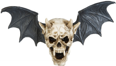 DEVIL SKULL WITH WINGS 40CM (35 193)