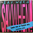 [12''] SAY WHEN!: LOVE ME OR LEAVE ME (SUMMER MIX) - pikkukuva 1