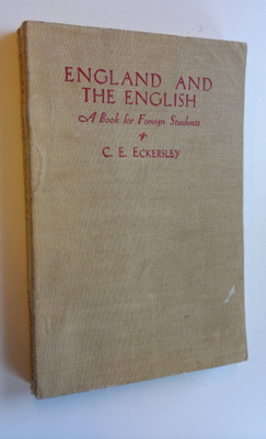 C. E. Eckersley : England and the English : A book for fo...