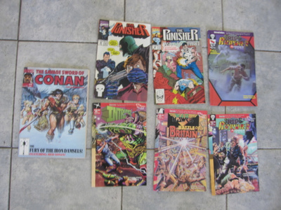 SARJAKUVIA, CONAN, THE PUNISHER, INTRUDER YM