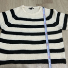 Esmara raidallinen neulepusero, S / Black & cream pullover - pikkukuva 4