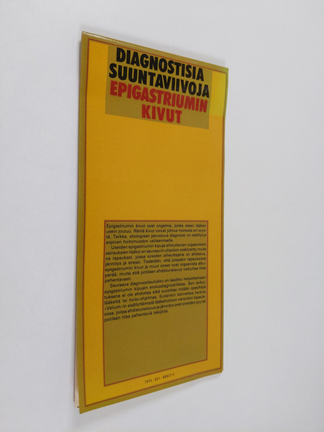 Diagnostisia suuntaviivoja : Epigastriumin kivut