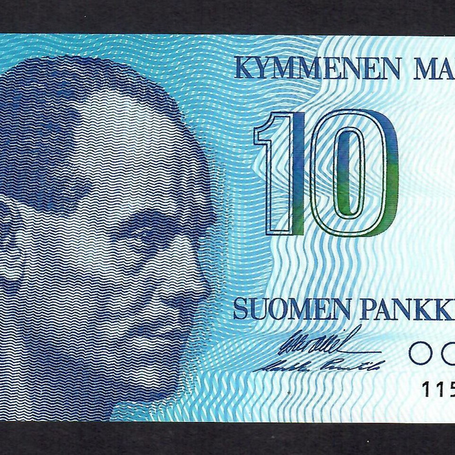 10mk 1986 OL-Pun Pakkasileä