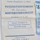 VANHA Ohjelma Upseerien Ampumayhdistys Mestaruuskisat 1951 - pikkukuva 1
